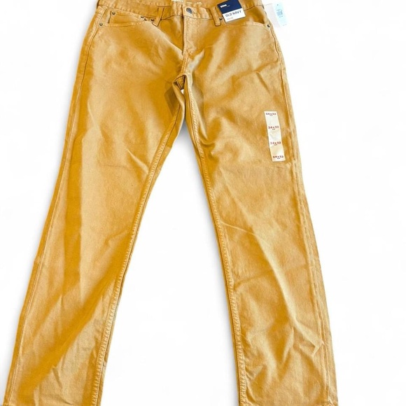 Old Navy Other - NWT Old Navy Men's Slim Straight Jeans -34x32 Mustard